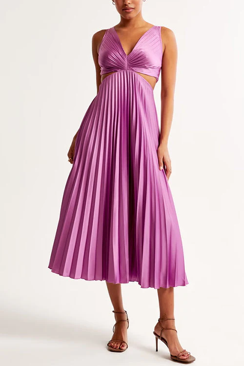 Courtney | Pleated Maxi Dress - Image 6