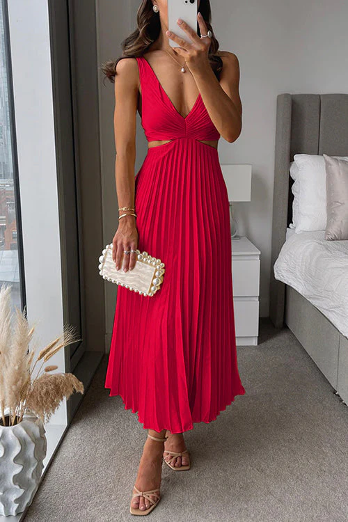 Courtney | Pleated Maxi Dress - Image 9