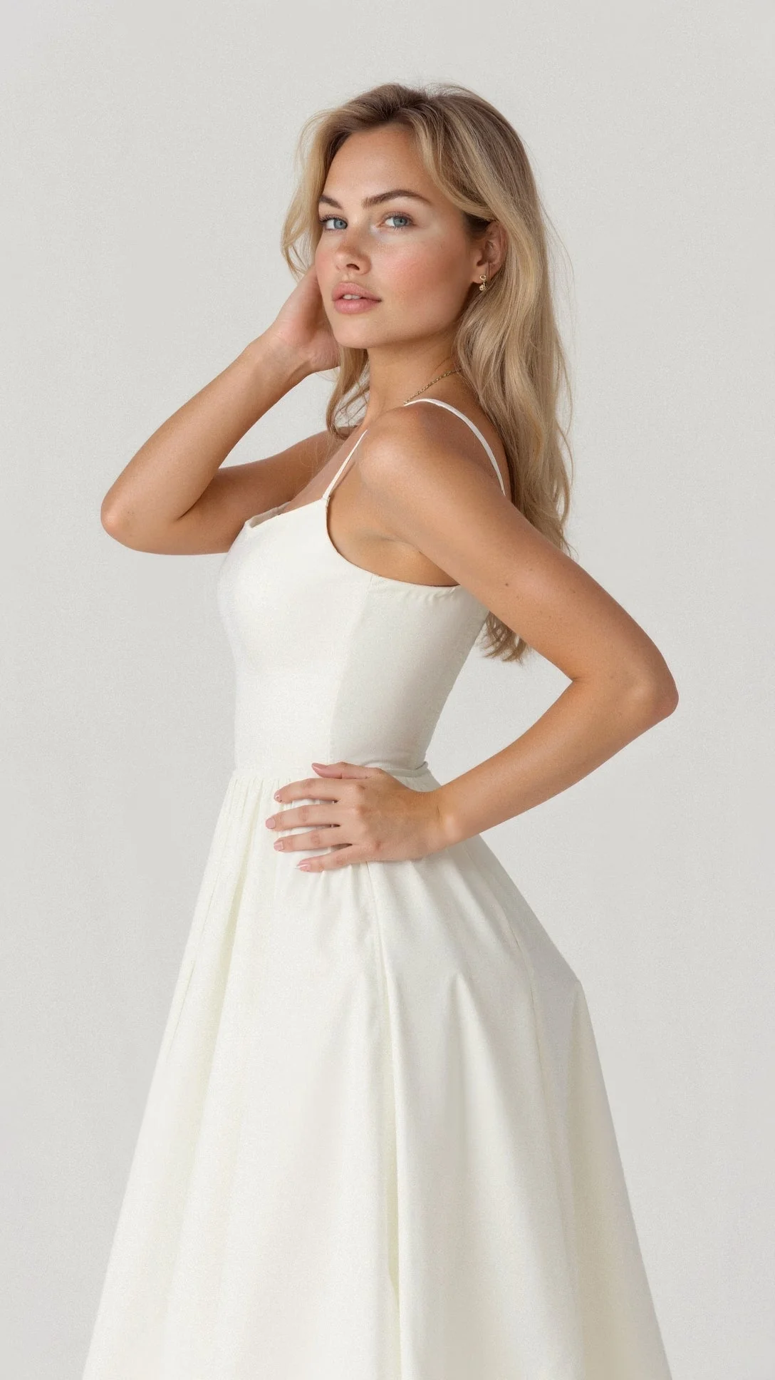 Dahlia | Elegant A-Line Midi Dress - Image 2