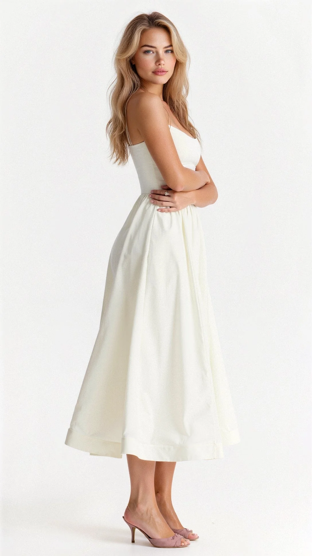 Dahlia | Elegant A-Line Midi Dress - Image 5