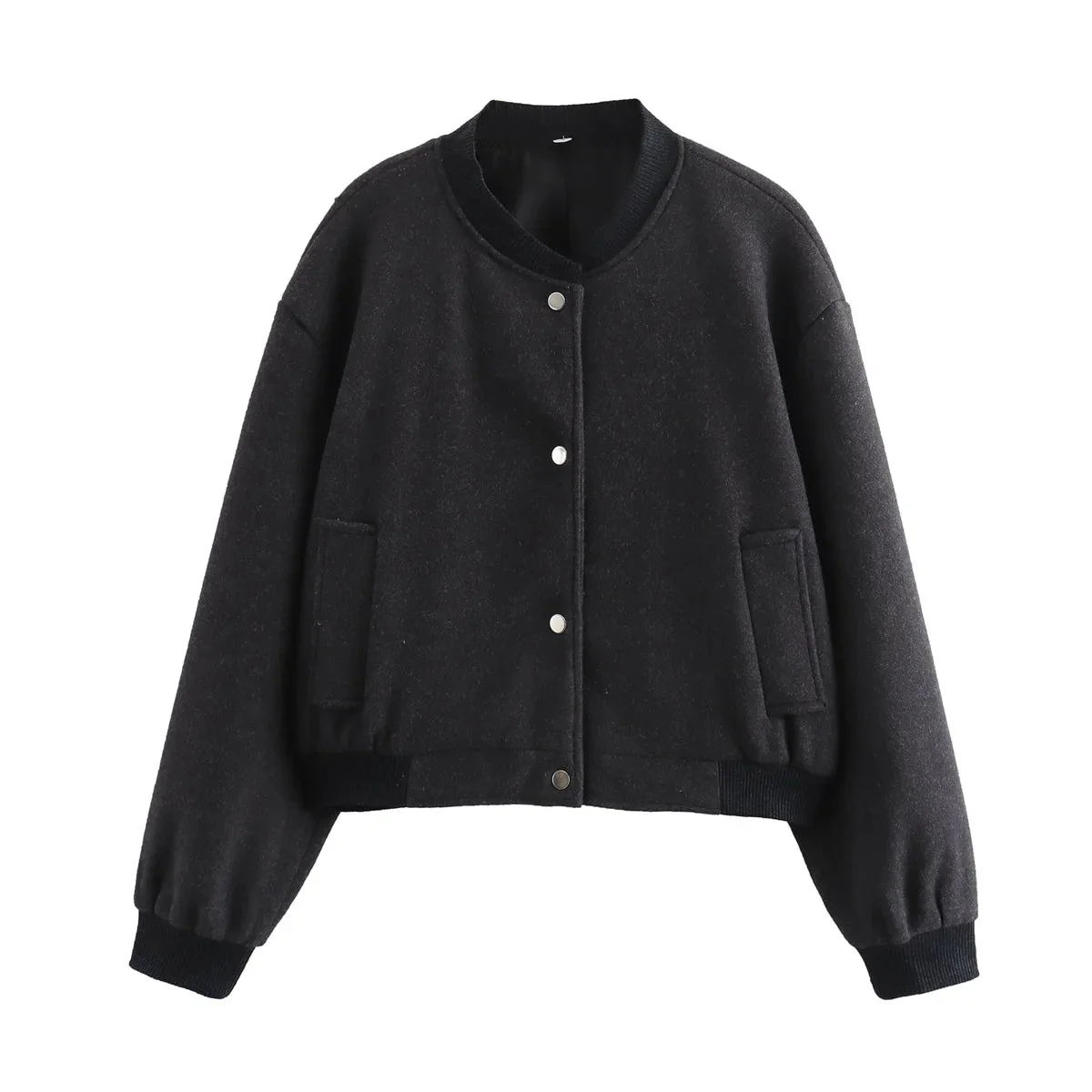 Davinia | Cropped Bomber Jacket - Image 8
