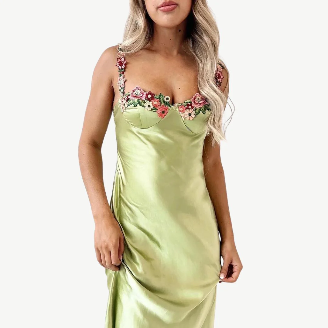 Delfina | Embroidered Dress - Image 11