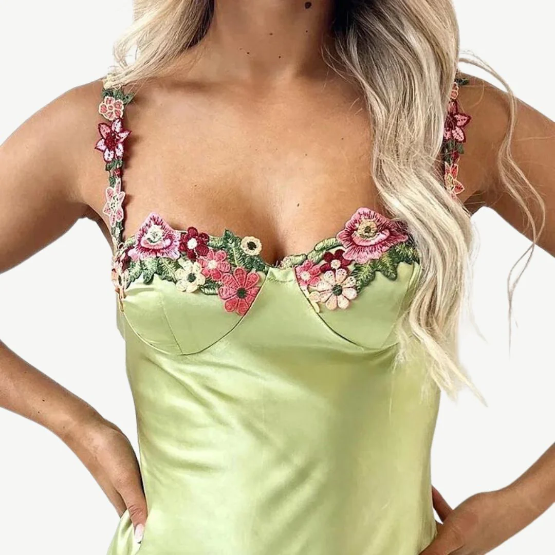 Delfina | Embroidered Dress - Image 12