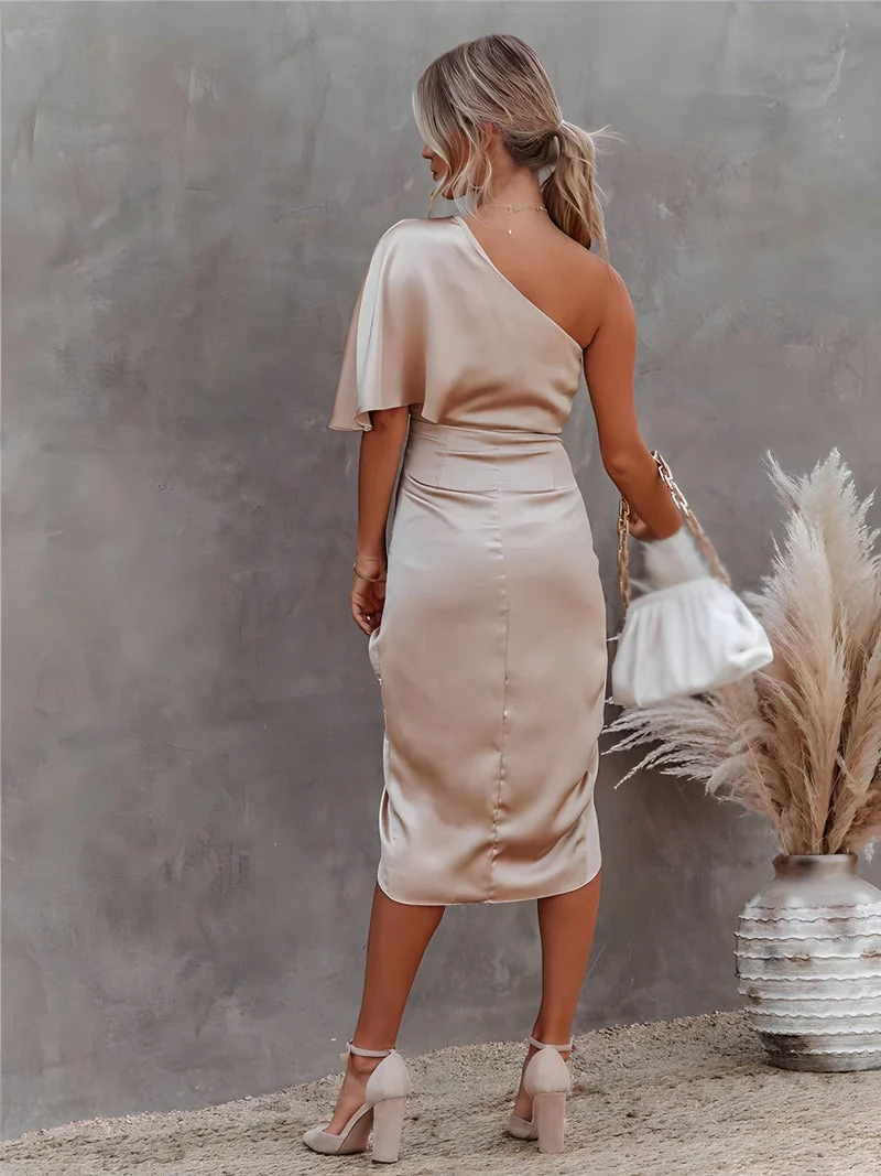 Delilah | One Shoulder Cocktail Dress - Image 11