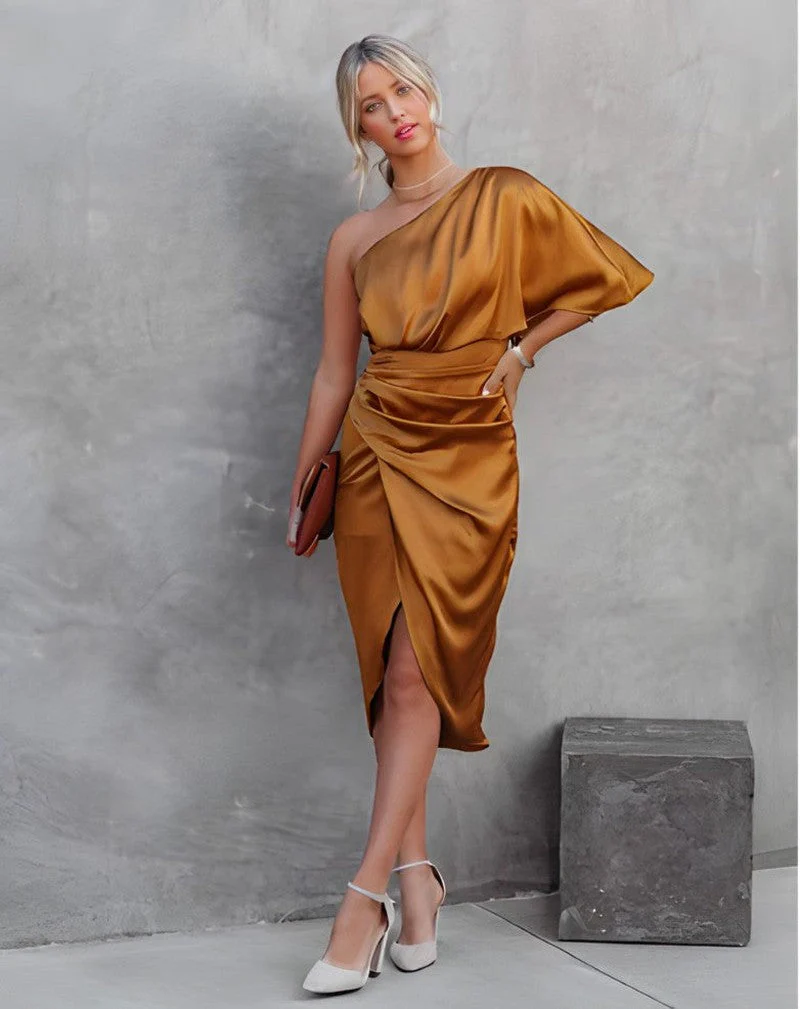 Delilah | One Shoulder Cocktail Dress - Image 13