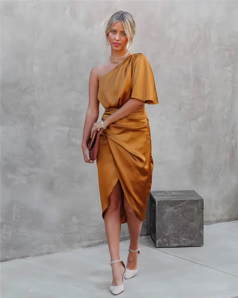 Delilah | One Shoulder Cocktail Dress - Image 16