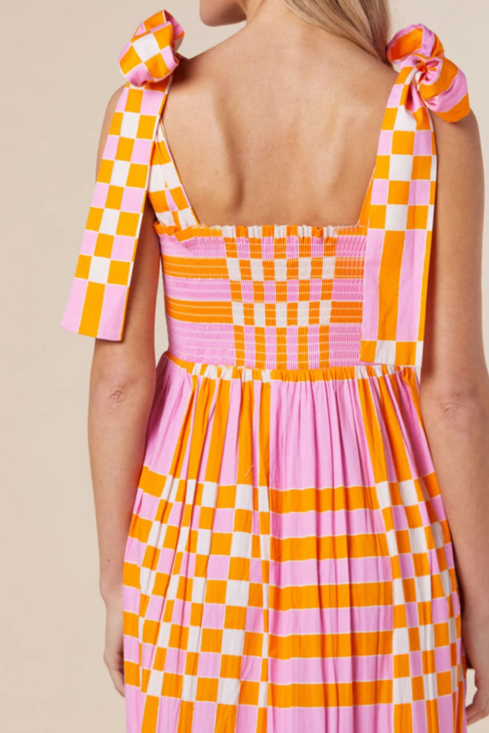 Dove | Checkered Maxi Dress - Image 3