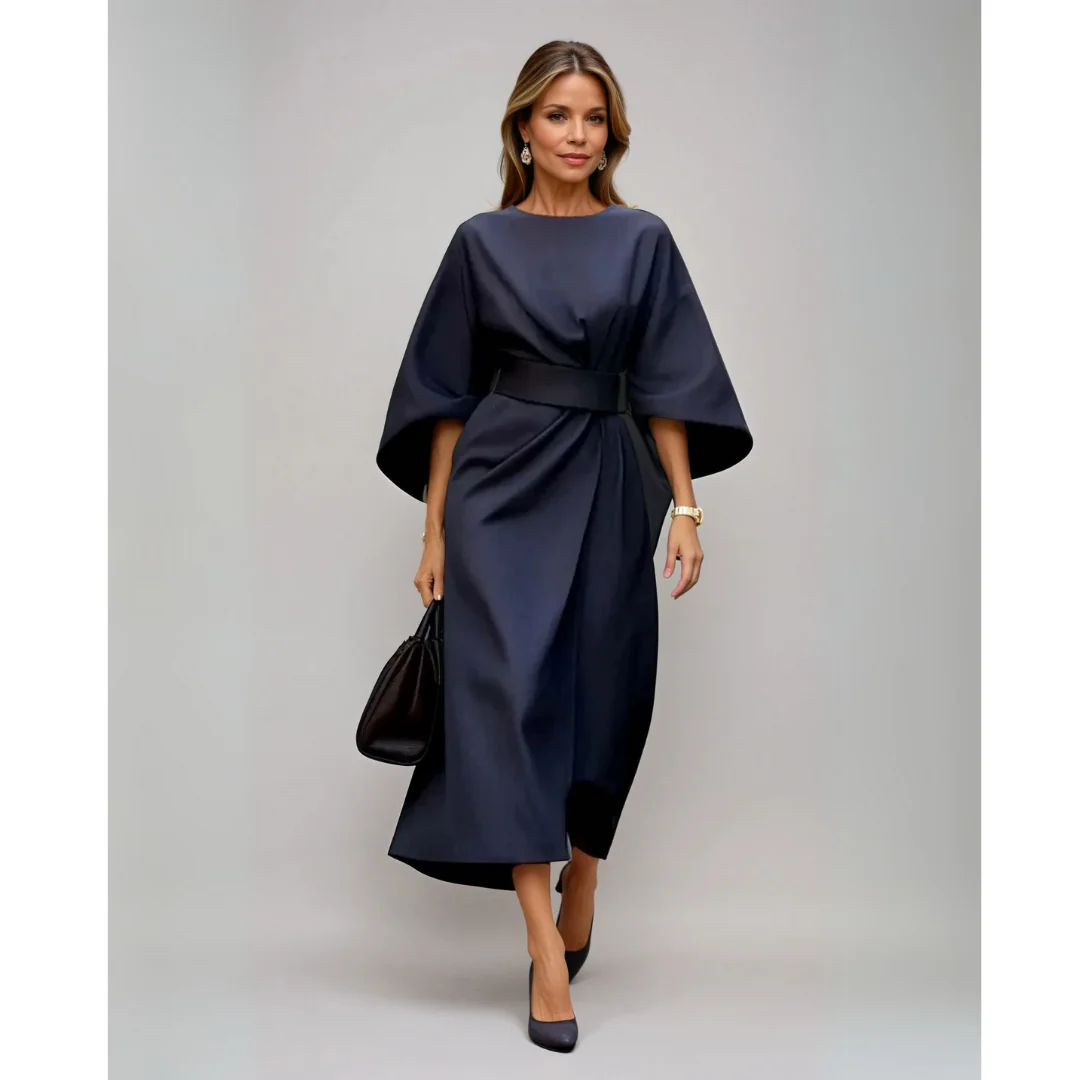 Dove | Elegant Lantern Sleeve Dress