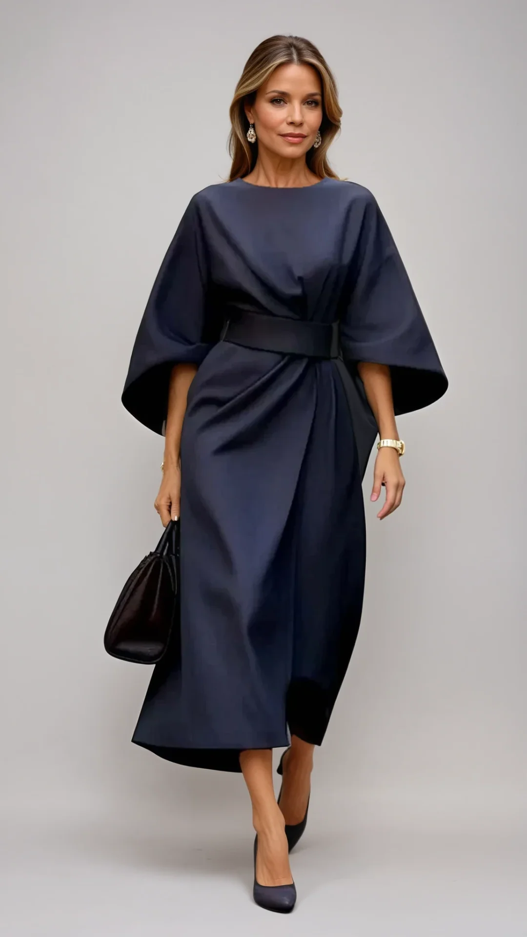 Dove | Elegant Lantern Sleeve Dress - Image 10