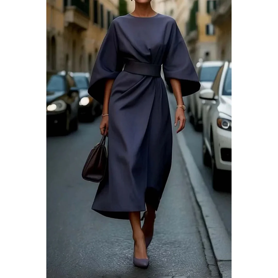 Dove | Elegant Lantern Sleeve Dress - Image 7