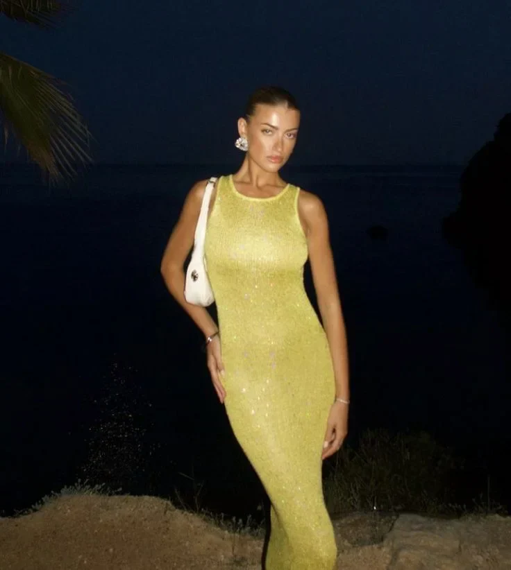 Edith | Women's Sleeveless Sparkling Maxi Dress for Evening - Image 10
