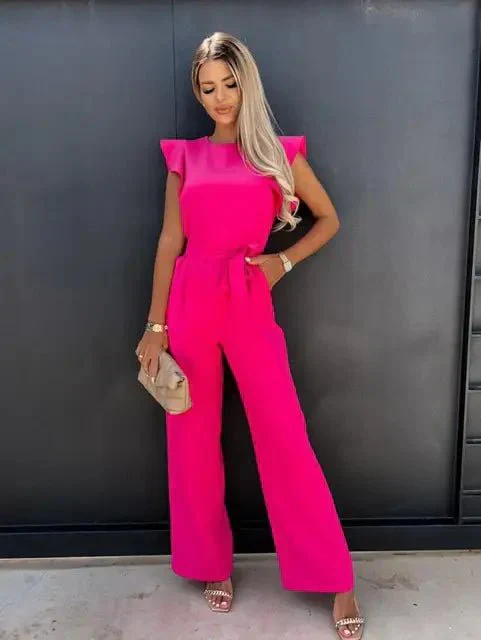 Eira | Ruffled Sleeves Jumpsuit Set - Image 3