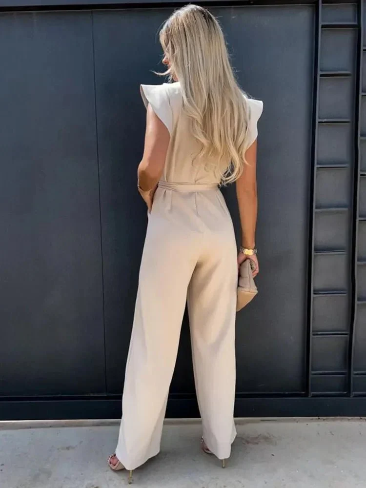Eira | Ruffled Sleeves Jumpsuit Set - Image 6