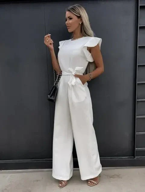 Eira | Ruffled Sleeves Jumpsuit Set - Image 7