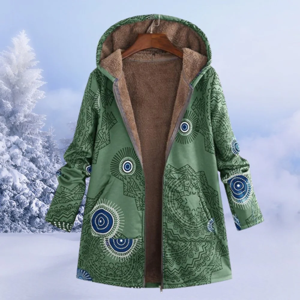 Eleanor | Floral Hooded Winter Coat - Image 5