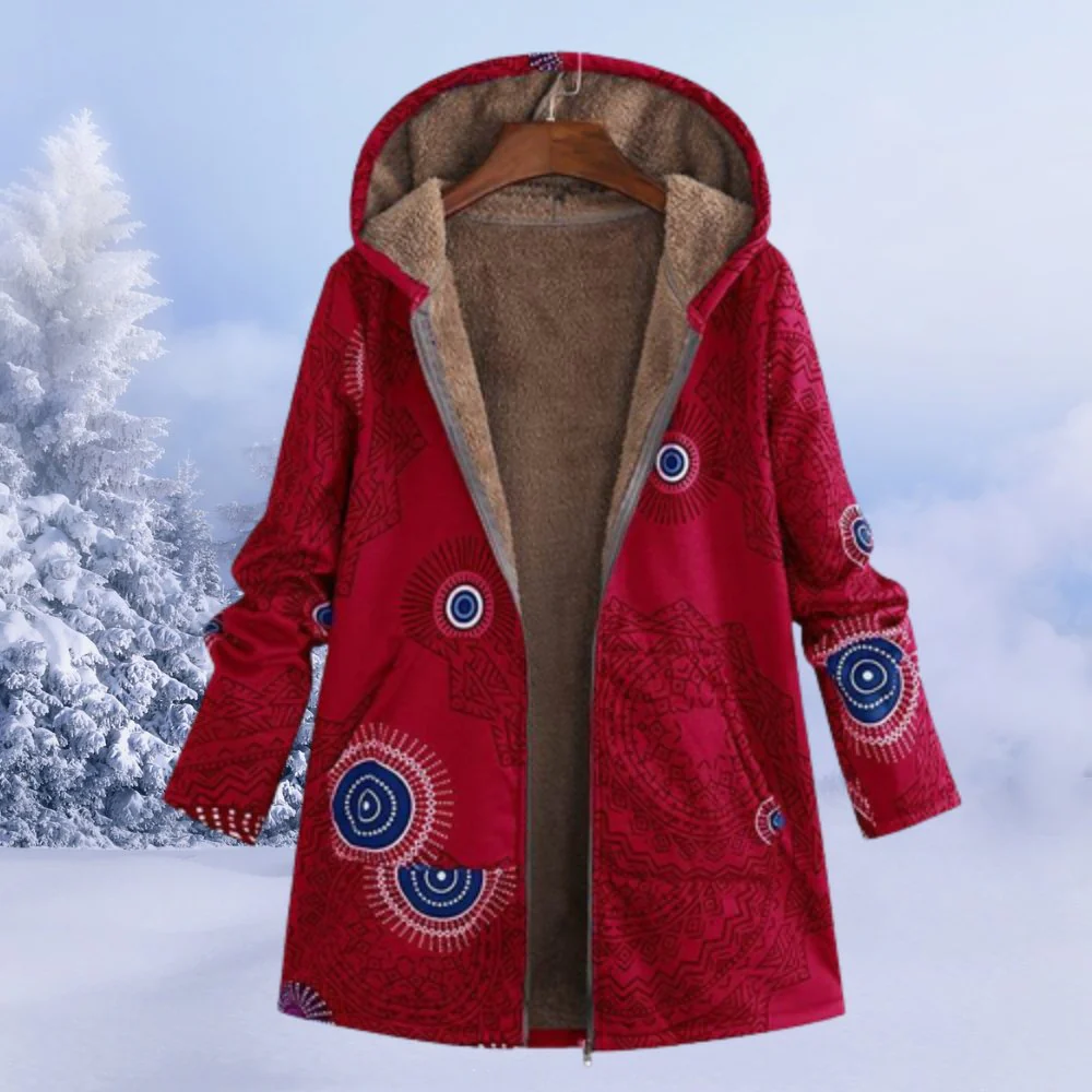 Eleanor | Floral Hooded Winter Coat - Image 7