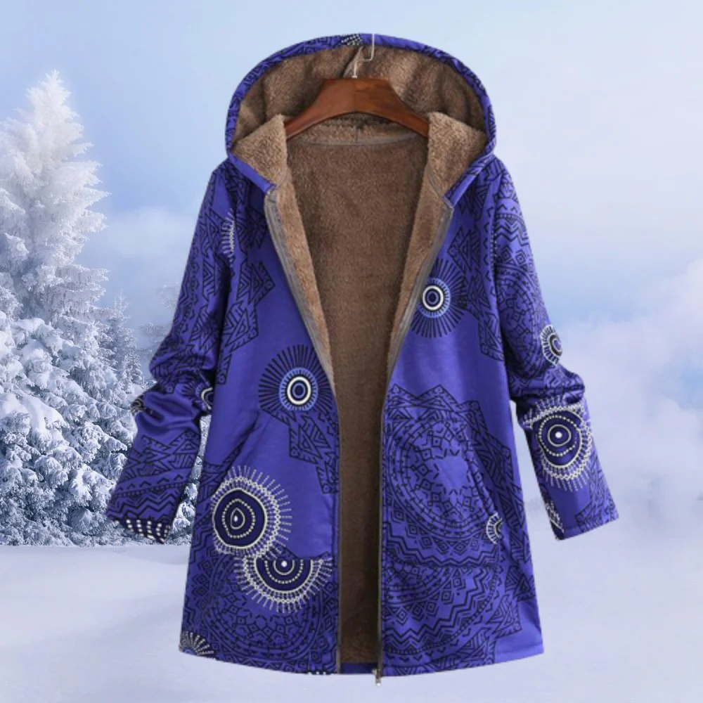 Eleanor | Floral Hooded Winter Coat - Image 8