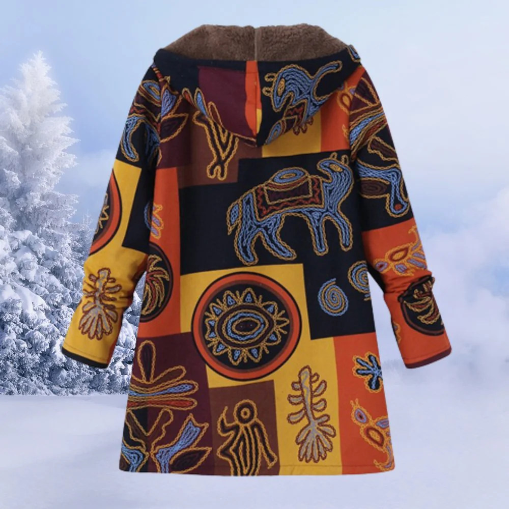 Eleanor | Floral Hooded Winter Coat - Image 9