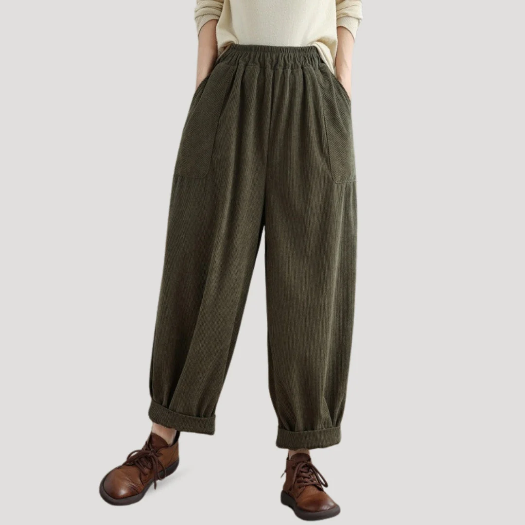 Eloise | Corduroy Wide-Leg Pants - Image 3