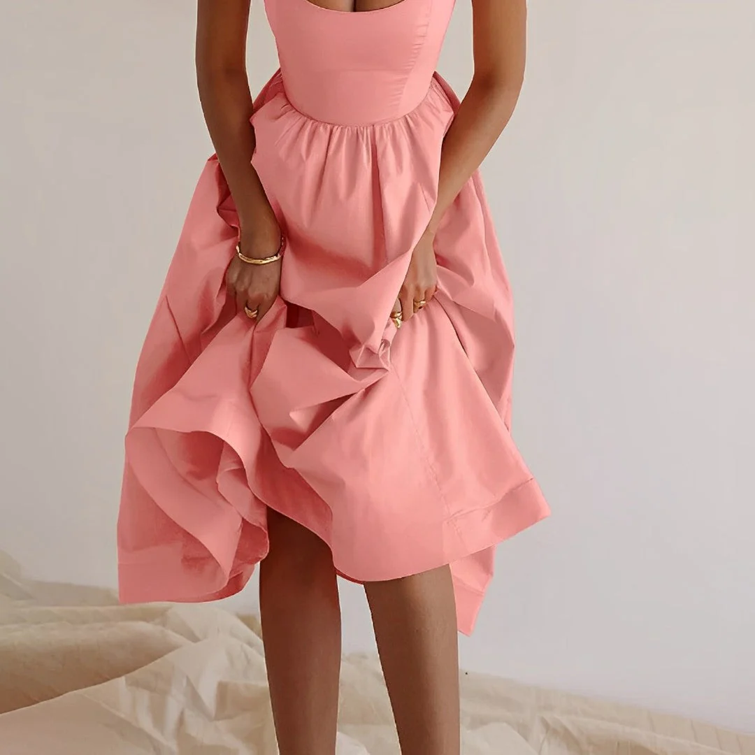 Enid | Spaghetti Strap Puff Dress - Image 6