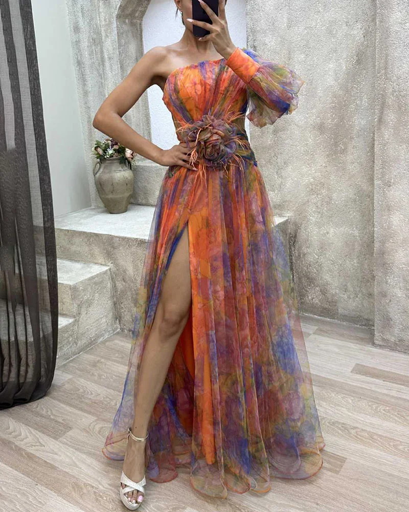 Evadne | One-Shoulder Party Dress - Image 4