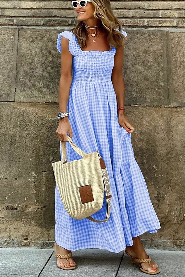 Evie | Summer Breeze Gingham Dress - Image 4