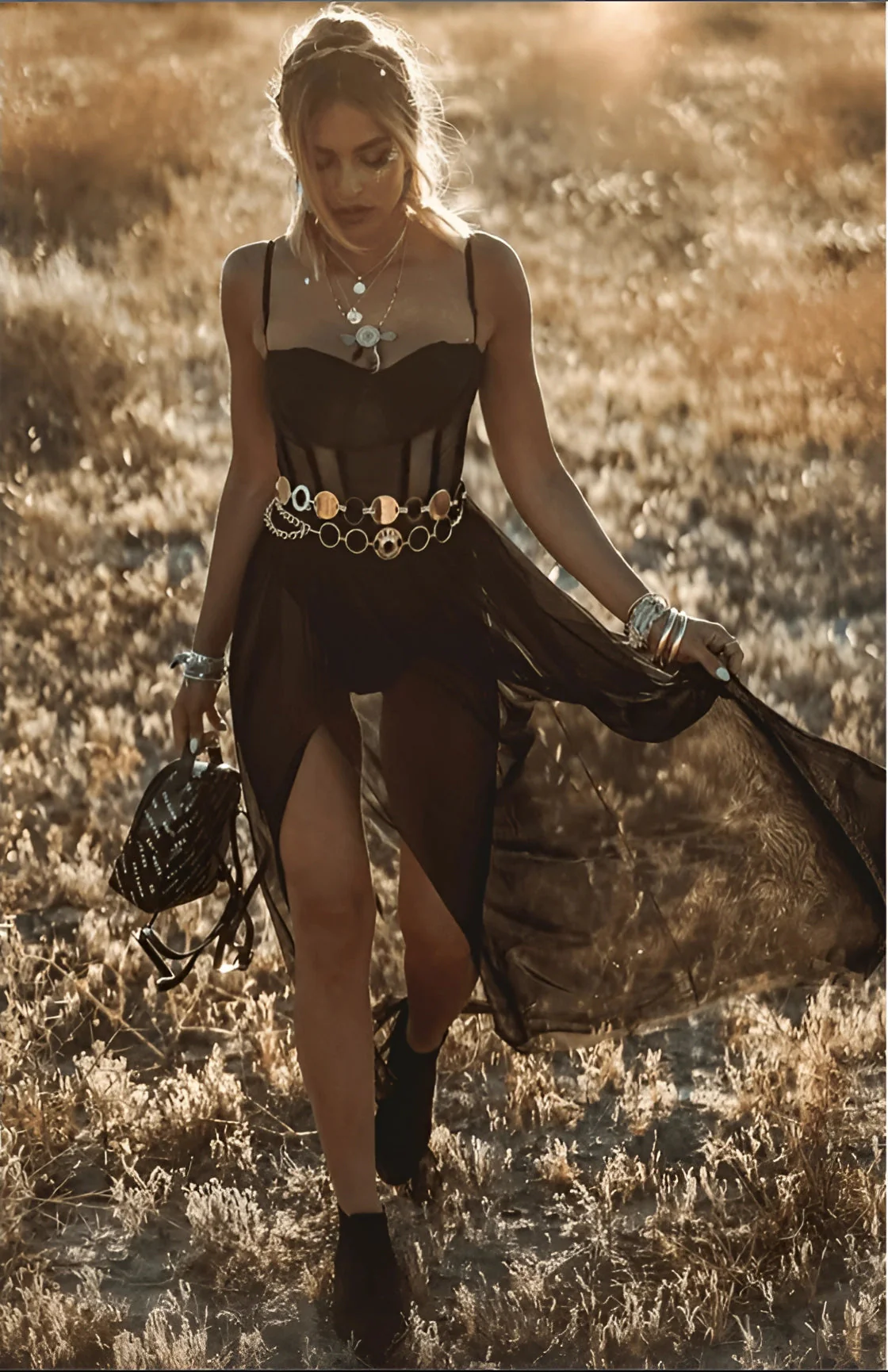 Faith | Elegant Sheer Maxi Dress