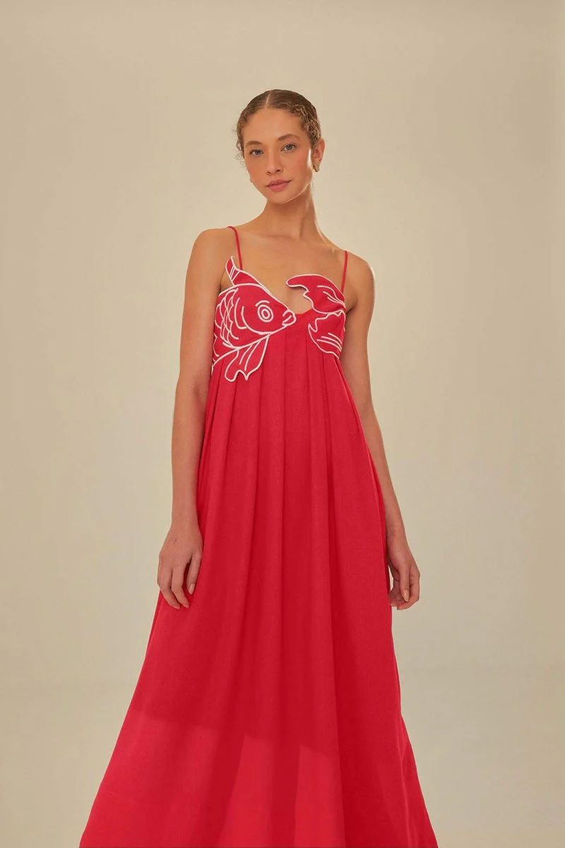 Felicity | Embroidered Maxi Slip Dress - Image 4