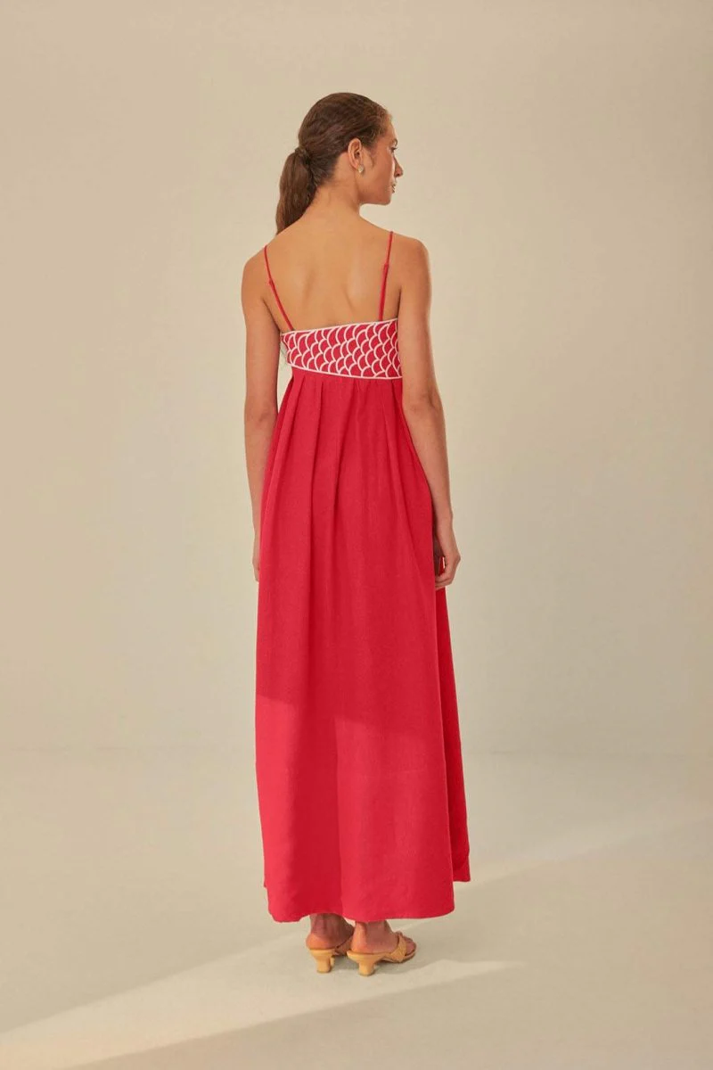 Felicity | Embroidered Maxi Slip Dress - Image 7