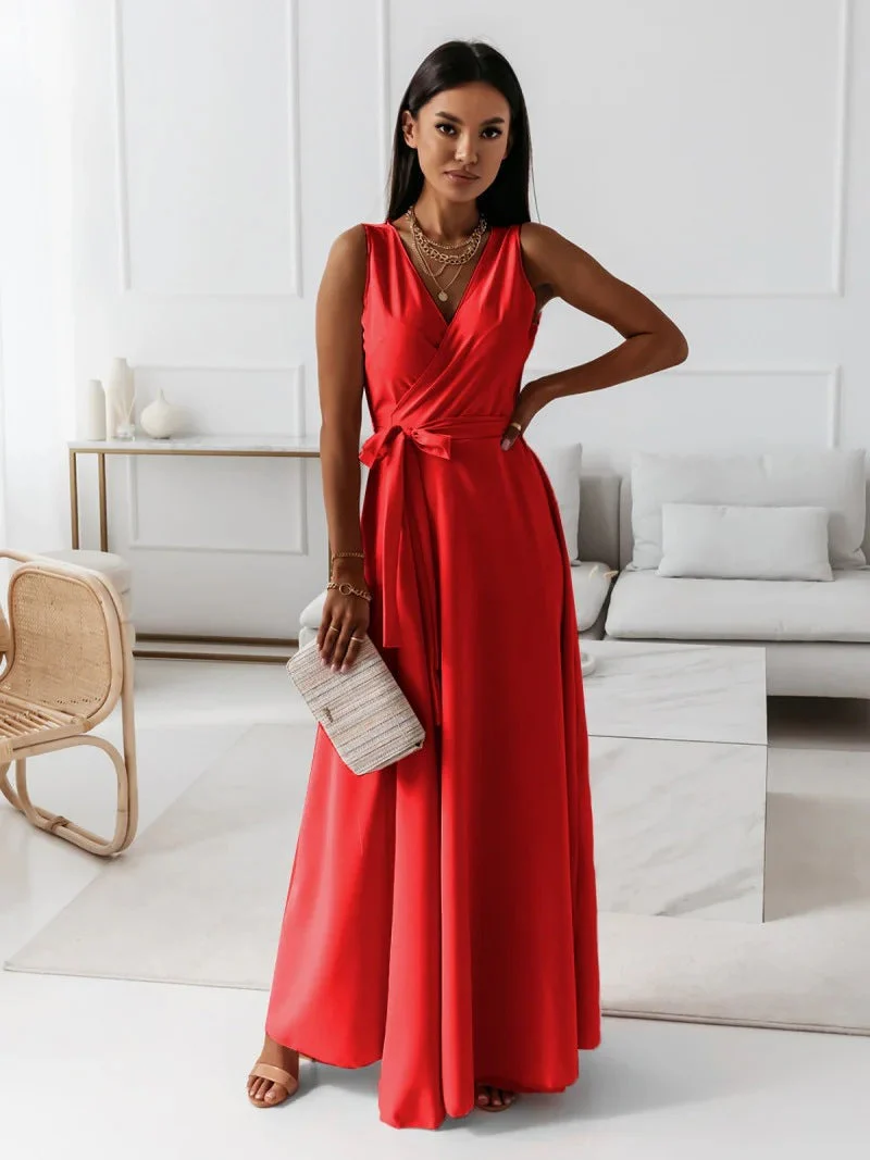 Fenella | Plain Long Dress - Image 4