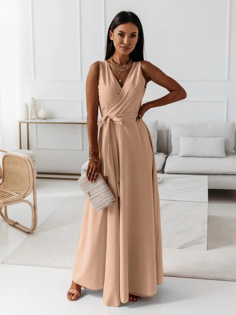 Fenella | Plain Long Dress - Image 5