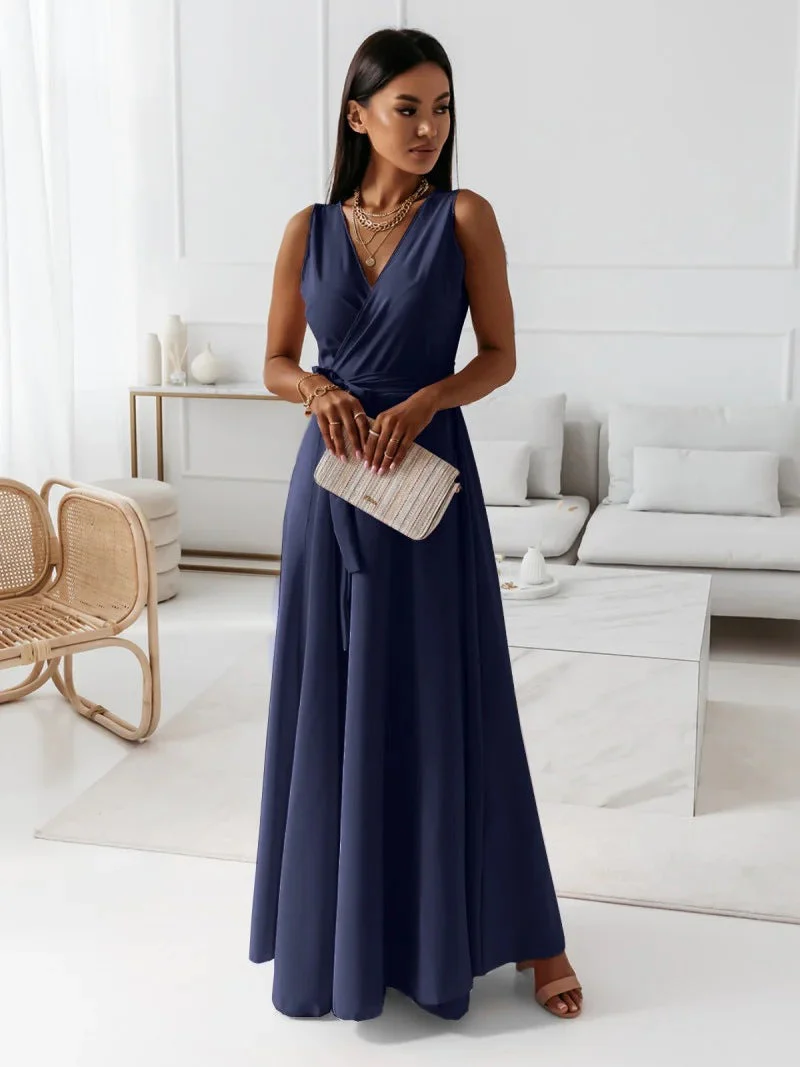 Fenella | Plain Long Dress - Image 6