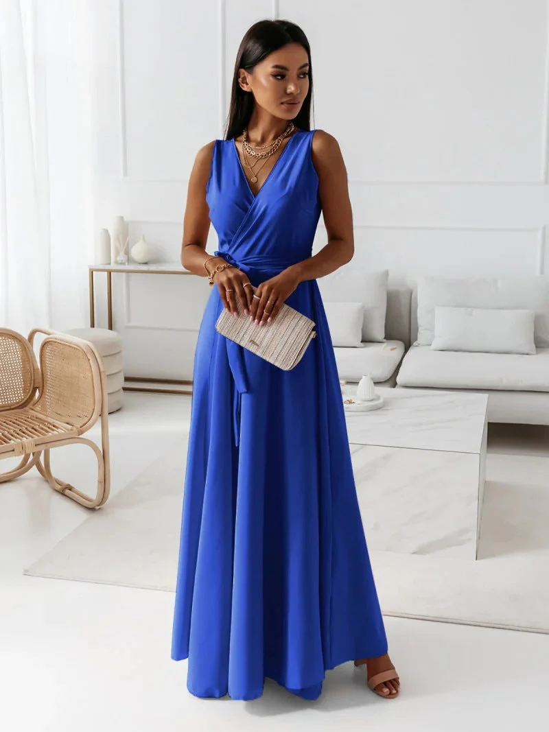 Fenella | Plain Long Dress - Image 7