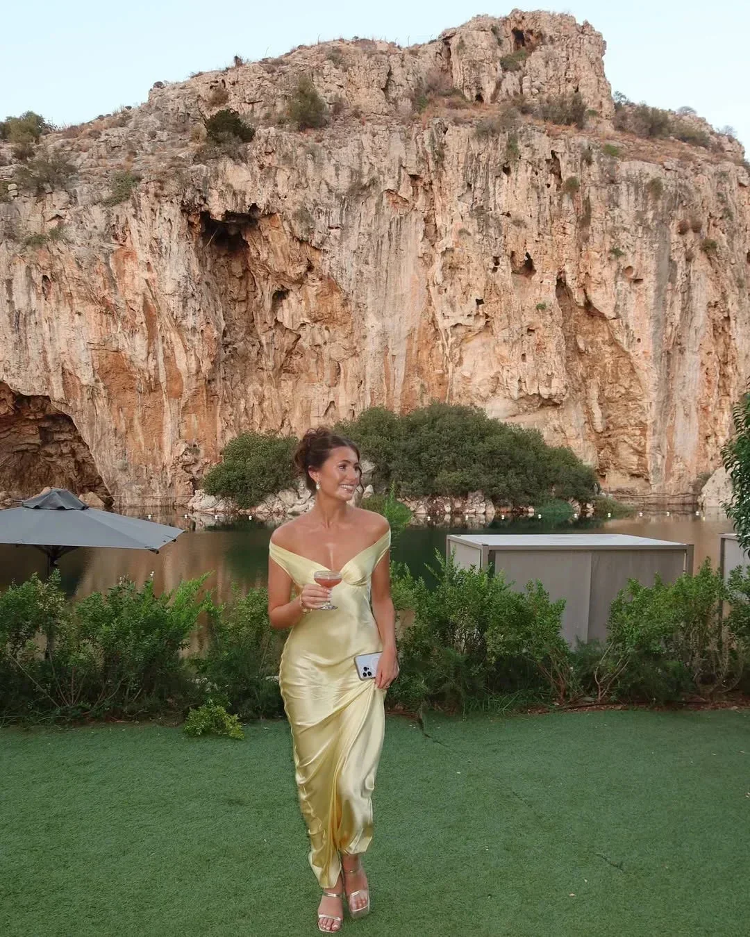 Florence | Off Shoulder Yellow Maxi Dress - Image 5