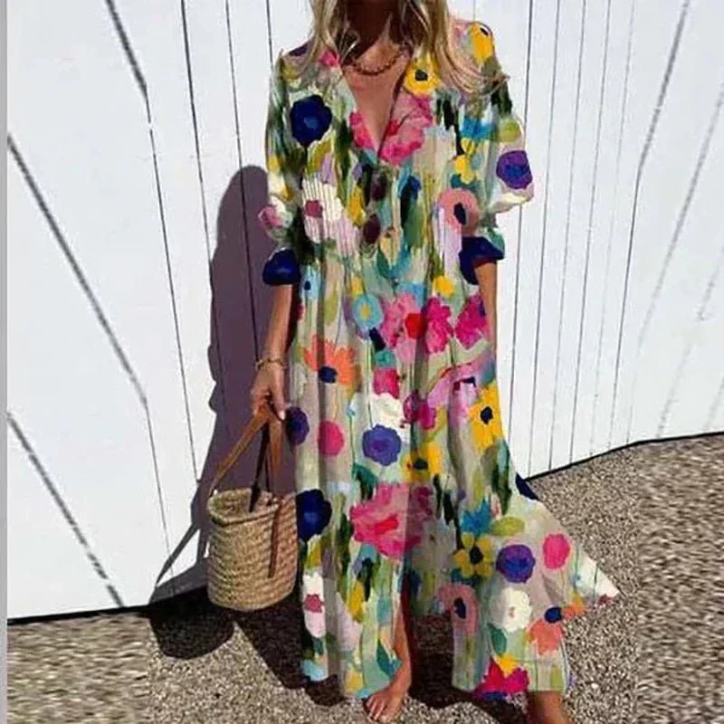 Geneva | Classic Boho Maxi Dress - Image 2
