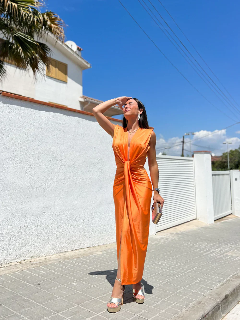 Grace | Elegant Pleated Maxi Dress - Image 2