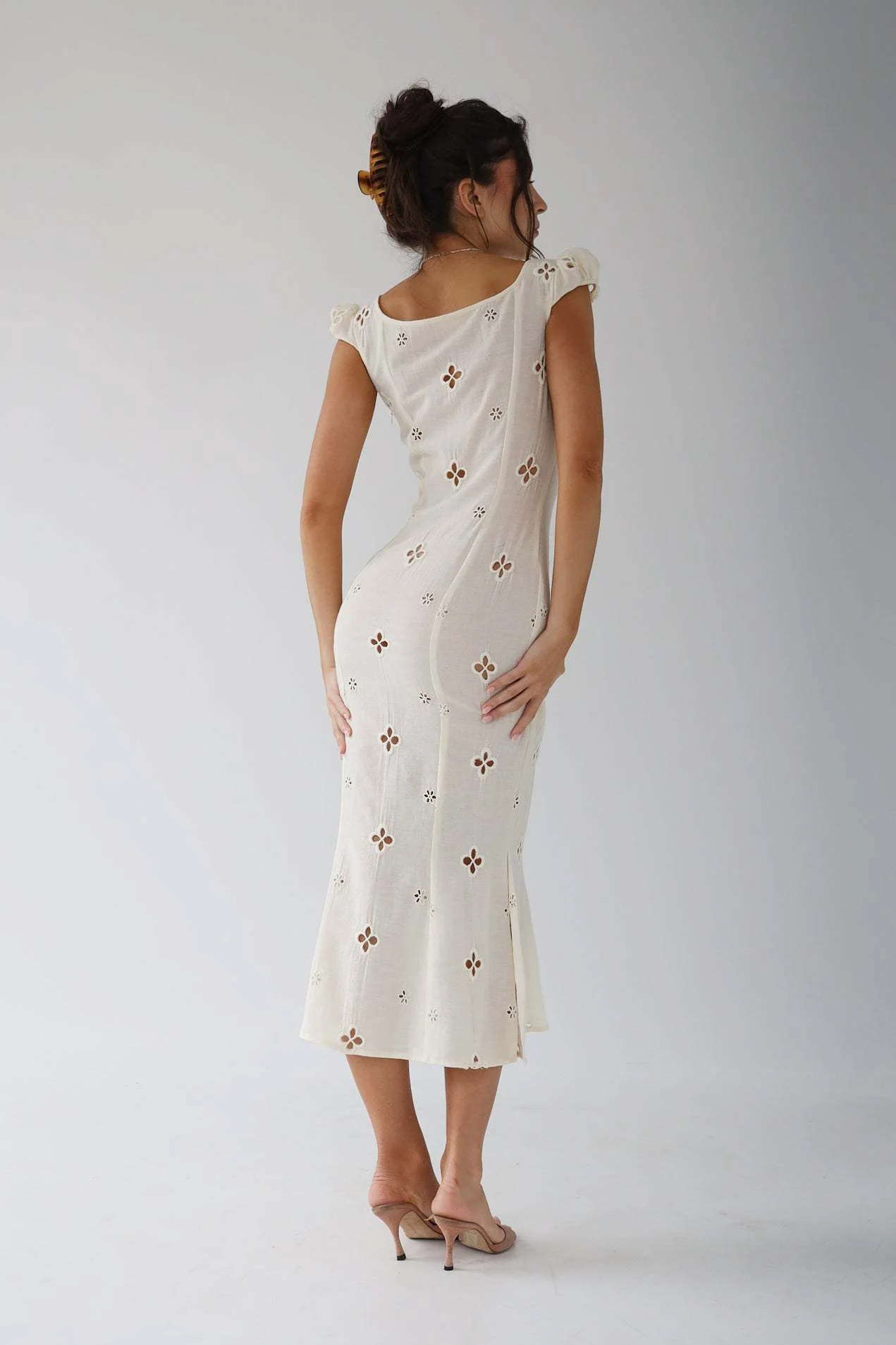 Greer | Vintage Embroidered Midi Dress - Image 6