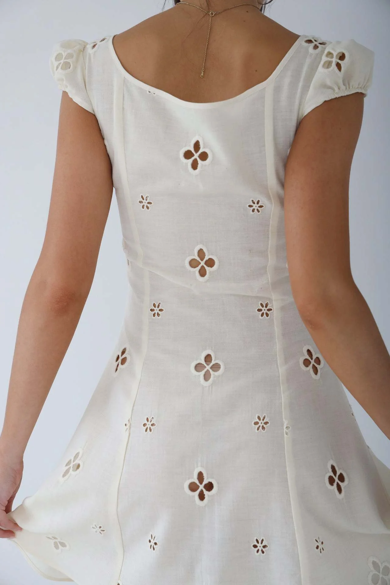 Greer | Vintage Embroidered Midi Dress - Image 8