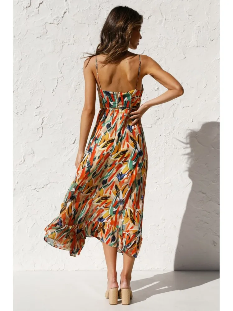 Idalia | Vibrant Charm Colorful Dress - Image 4