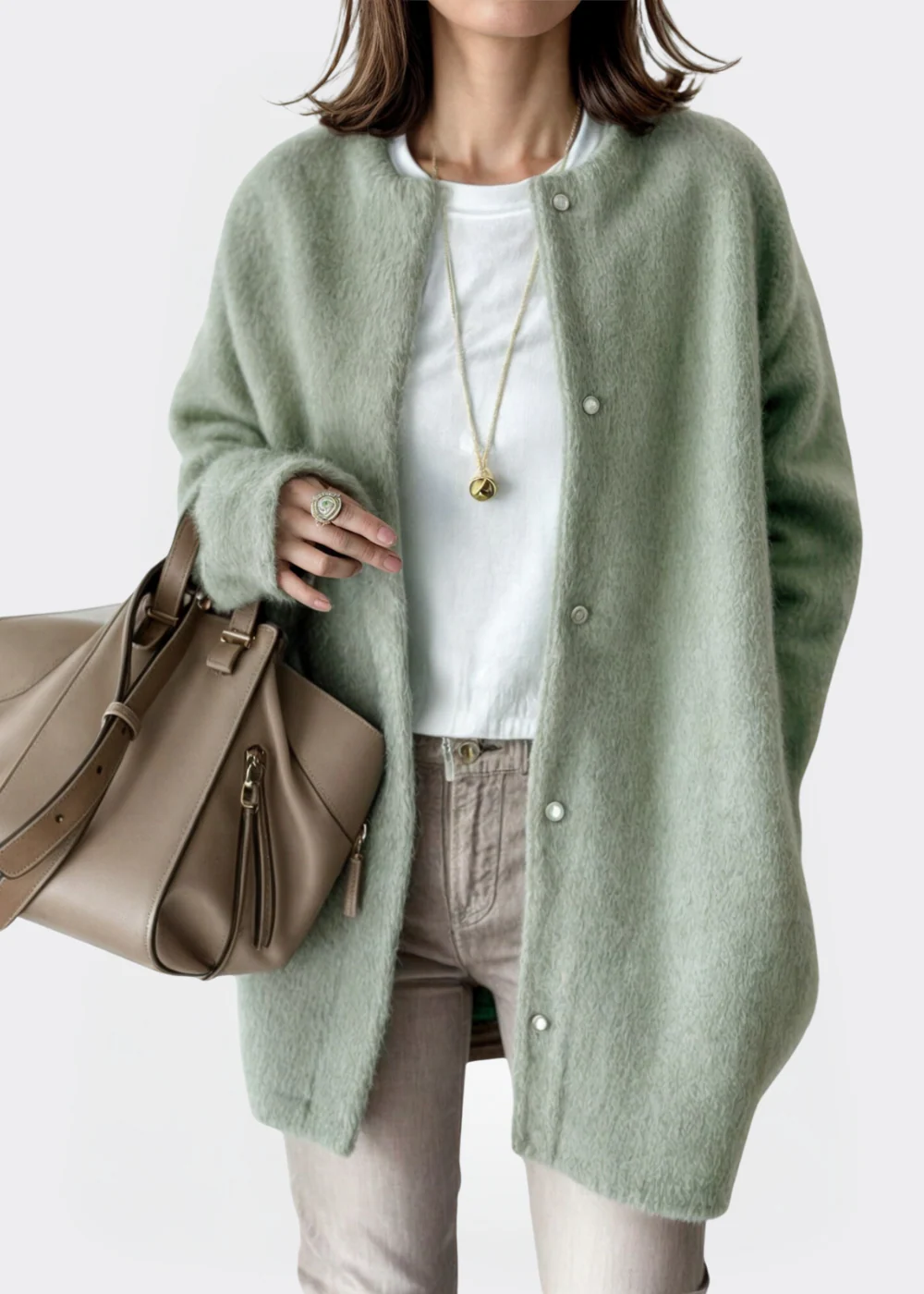 Saffron | Wool Cardigan - Image 8