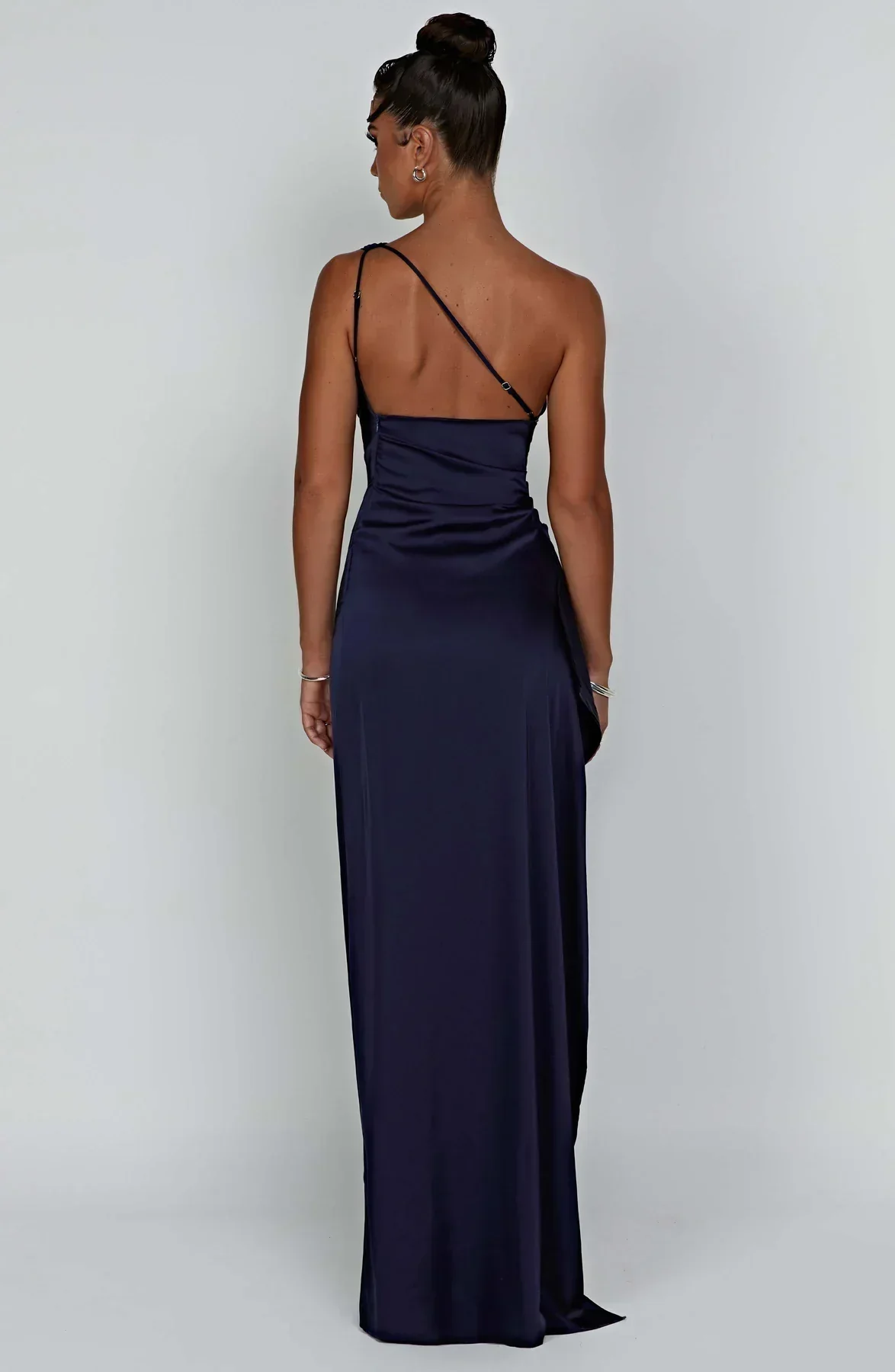 Isabeau | One Shoulder Satin Dress - Image 21