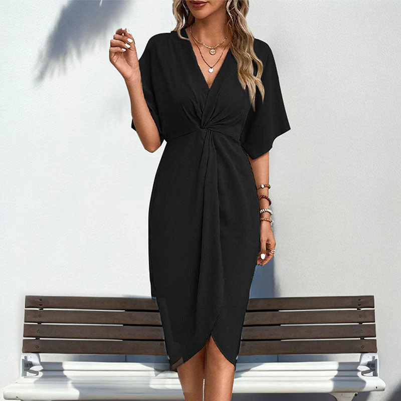 Ismay | Women's Puffed Sleeve Wrap Dress