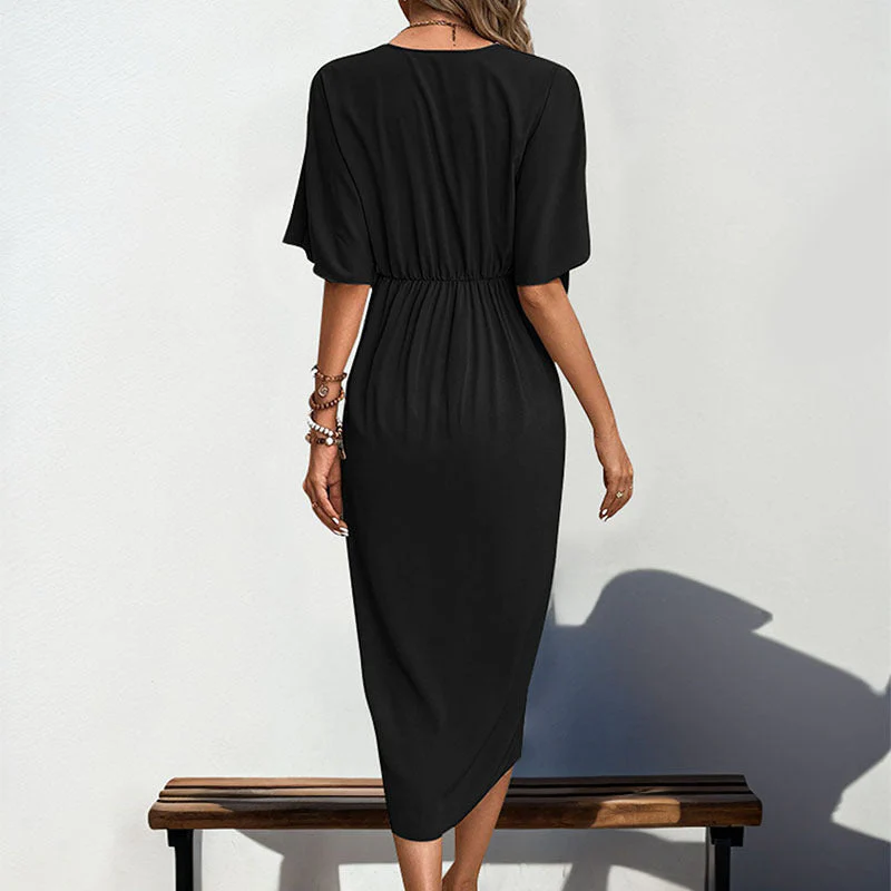 Ismay | Women's Puffed Sleeve Wrap Dress - Image 2