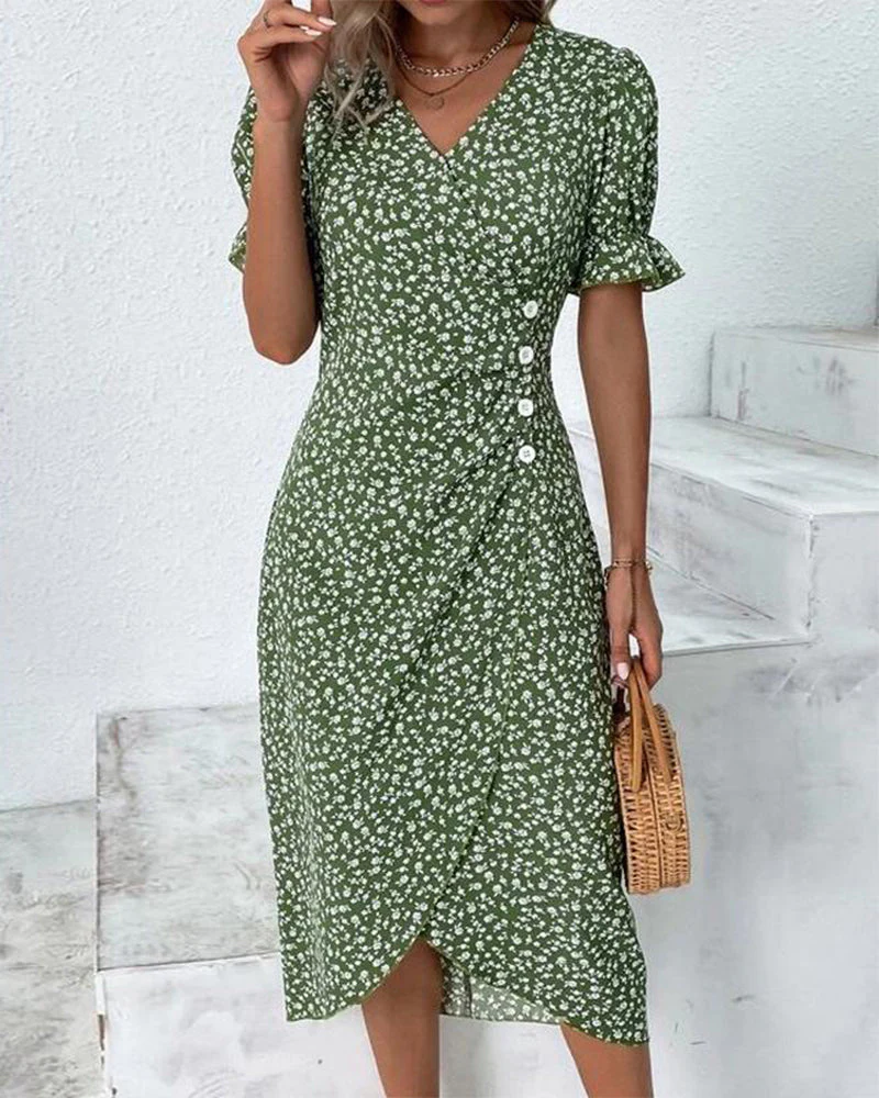 Isolde | Floral Print Dress - Image 6