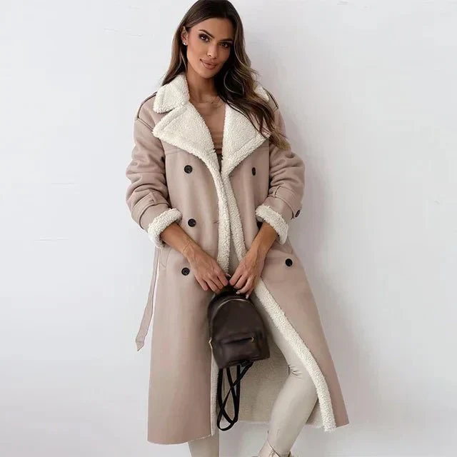 Jessica | Long Shearling Leather Coat - Image 3