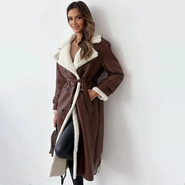 Jessica | Long Shearling Leather Coat - Image 4