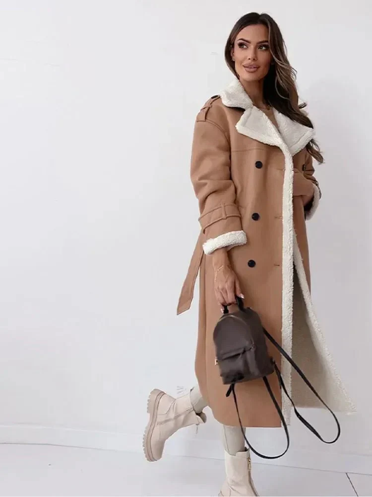Jessica | Long Shearling Leather Coat - Image 7