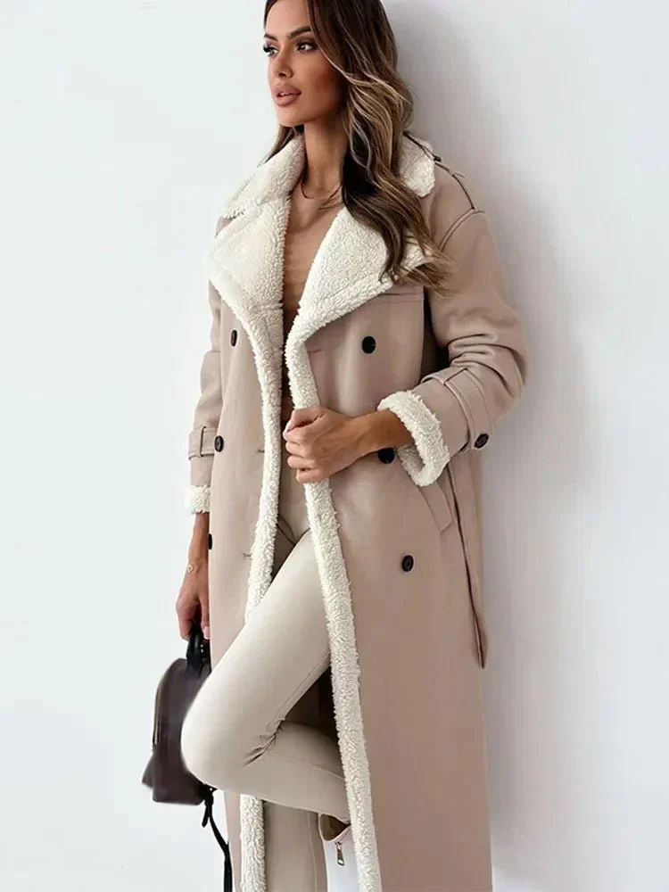 Jessica | Long Shearling Leather Coat - Image 8