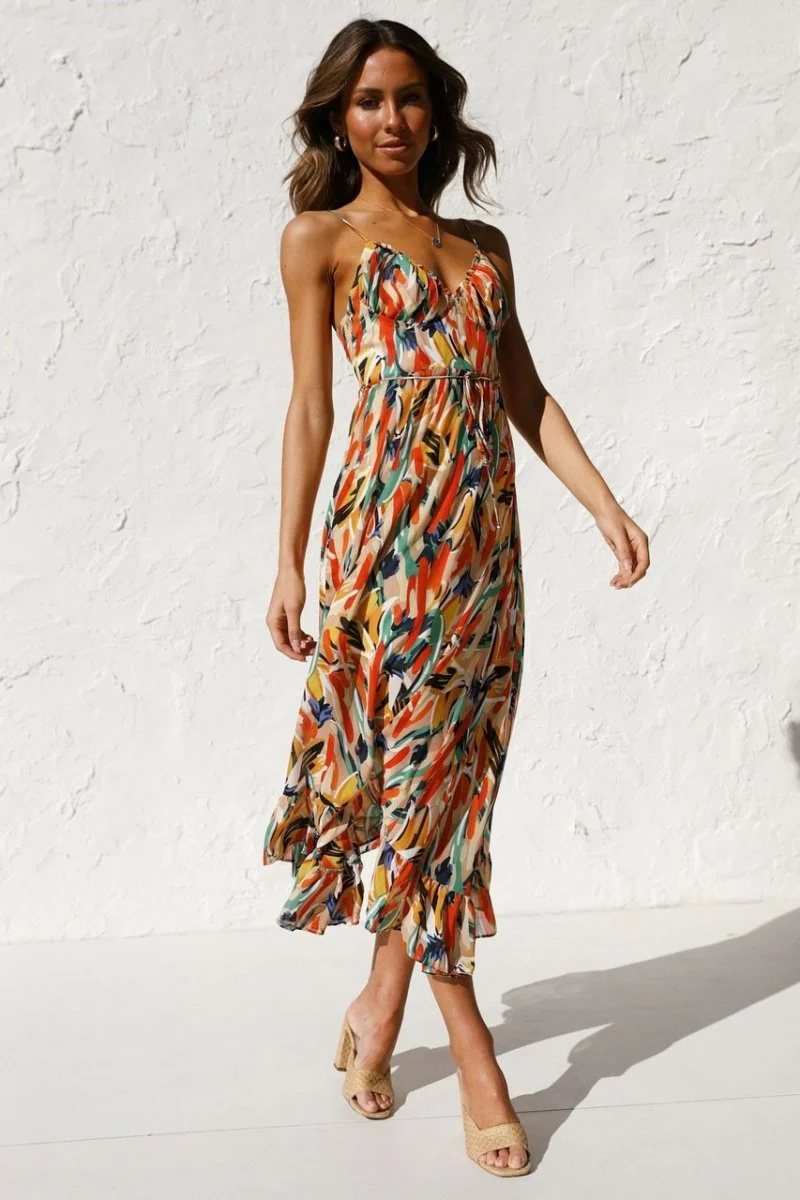 Juniper | Colorful Midi Dress - Image 2