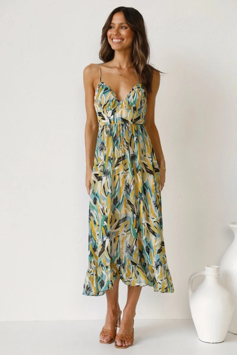 Juniper | Colorful Midi Dress - Image 4